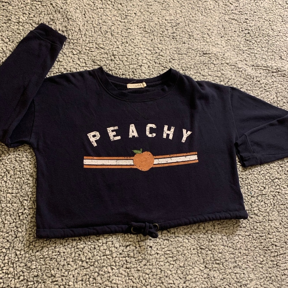 Peachy crop top sweater